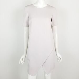 ASOS Light Gray Short Sleeve Shift Dress Size 4